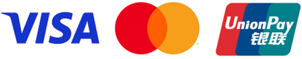 VISA　MasterCard　銀聯